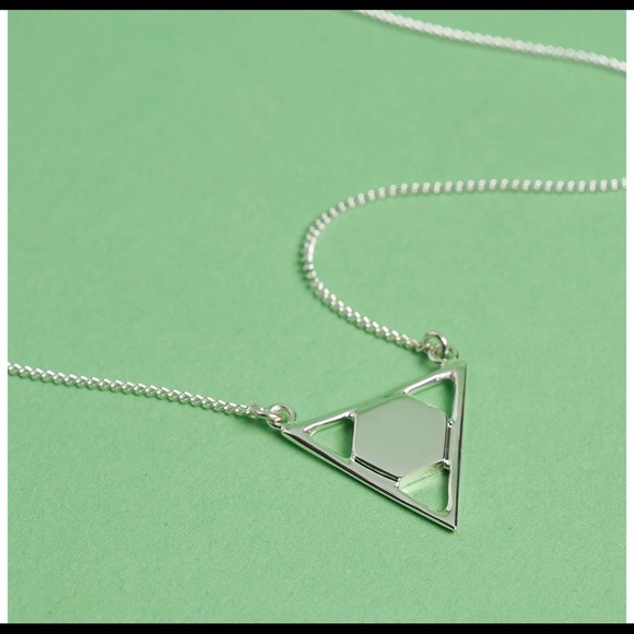 Sophie Blake Petite Lisa Modern Minimalist Necklace - Sterling Silver - Picture 1 of 4